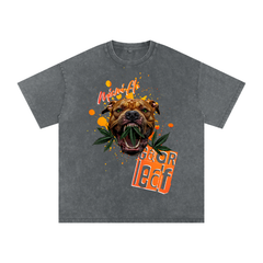 Miami FL Bully Acid Wash Oversize Street Wear Tee
