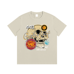 Basketball Skull Tee Essential Cotton Street Wear T Shirt