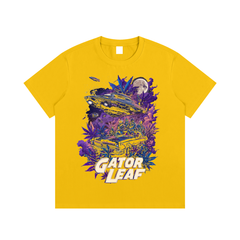 Weed UFO T-Shirt Essential Cotton Street Wear Tee