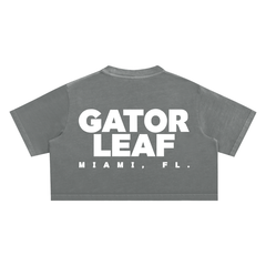 GL Miami FL Street Wear Snow Washed Crop Top