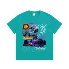 F1 Racing Skull T-Shirt Essential Cotton Street Wear Tee