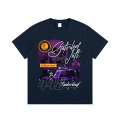 F1 Racing Skull T-Shirt Essential Cotton Street Wear Tee