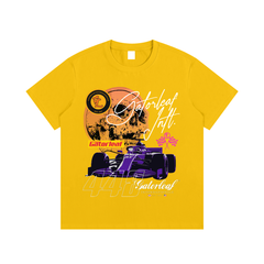 F1 Racing Skull T-Shirt Essential Cotton Street Wear Tee