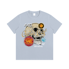 Basketball Skull Tee Essential Cotton Street Wear T Shirt