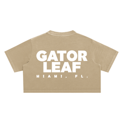 GL Miami FL Street Wear Snow Washed Crop Top
