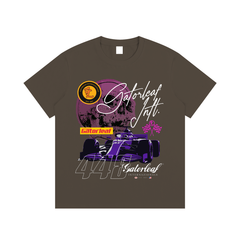 F1 Racing Skull T-Shirt Essential Cotton Street Wear Tee