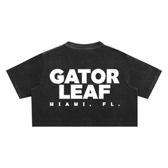 GL Miami FL Street Wear Snow Washed Crop Top