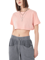 GL Miami FL Street Wear Snow Washed Crop Top