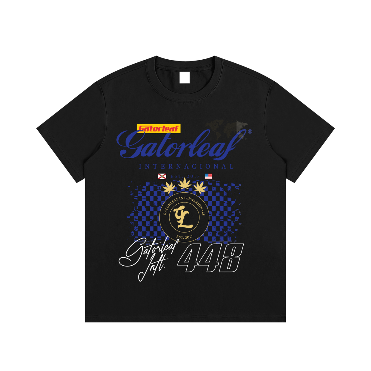 Internacional Race Flag T-Shirt Essential Cotton Street Wear Tee