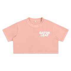 GL Miami FL Street Wear Snow Washed Crop Top